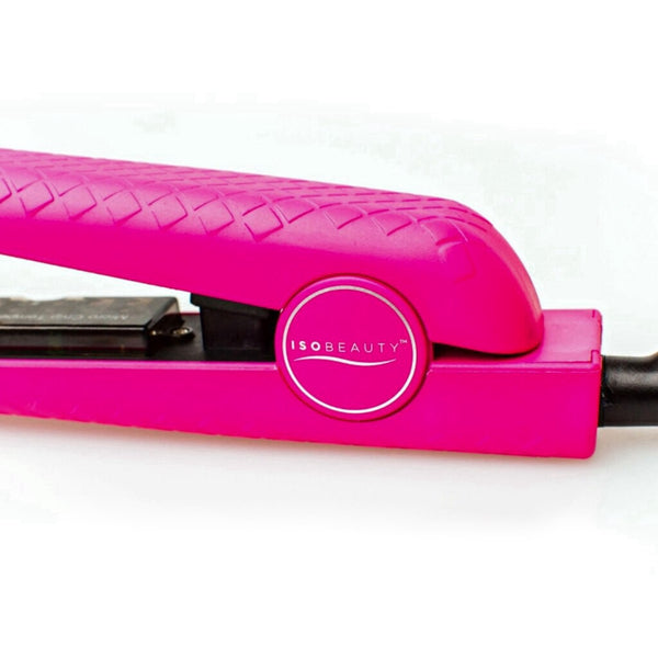 Precision Heat: Ceramic Plate Flat Iron with Temp Control & Magnet Box