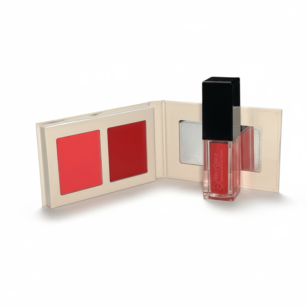 FencyGrace Discovery Kit – Double Blush Rose & Aloe Lip Gloss, Vegan & Hydrating