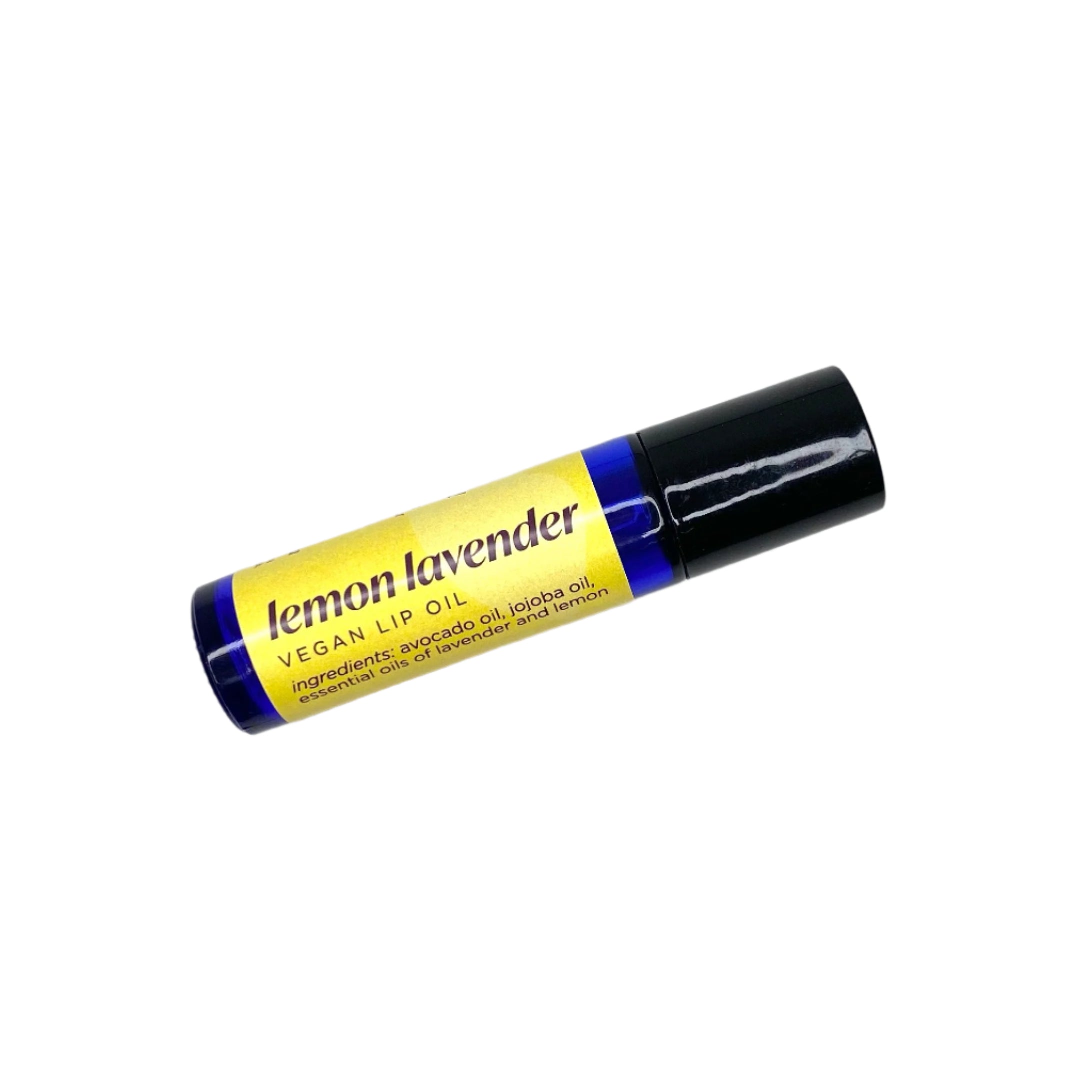 Vegan Lip Oil – Lemon Lavender / Hydrating & Nourishing Roll-On