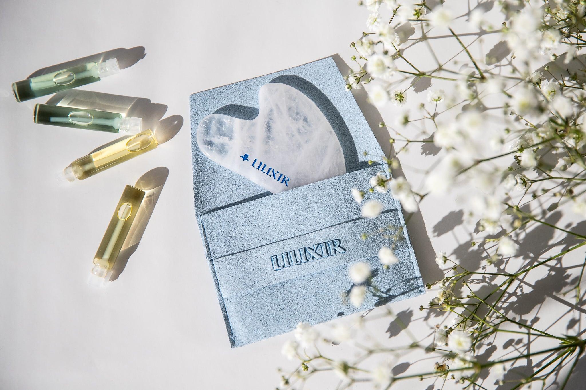 LILIXIR Ageless Night Gift Set – Night Serum & White Crystal Gua Sha