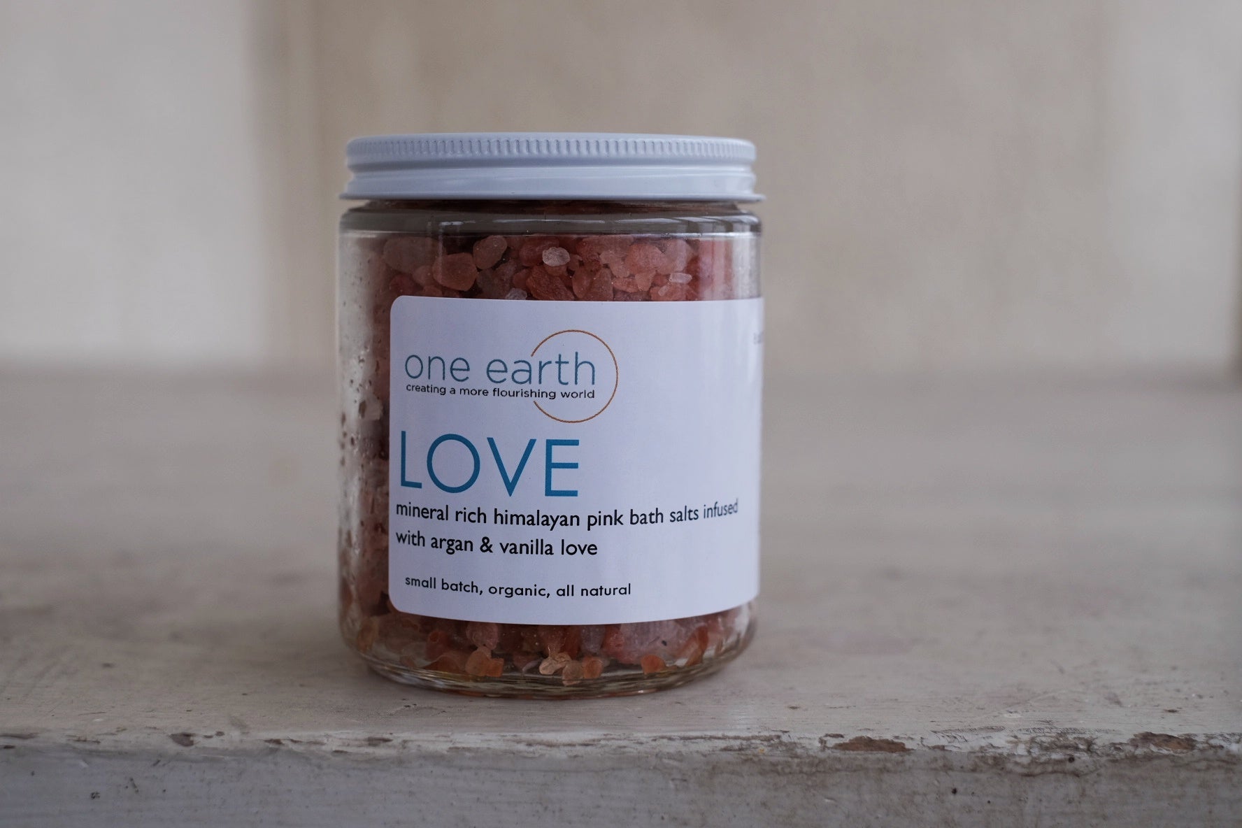 Argan Oil Bath Salt Soak – Vanilla Aromatherapy Blend with Himalayan Pink Salt & Hydrating Argan Oil, 8 oz