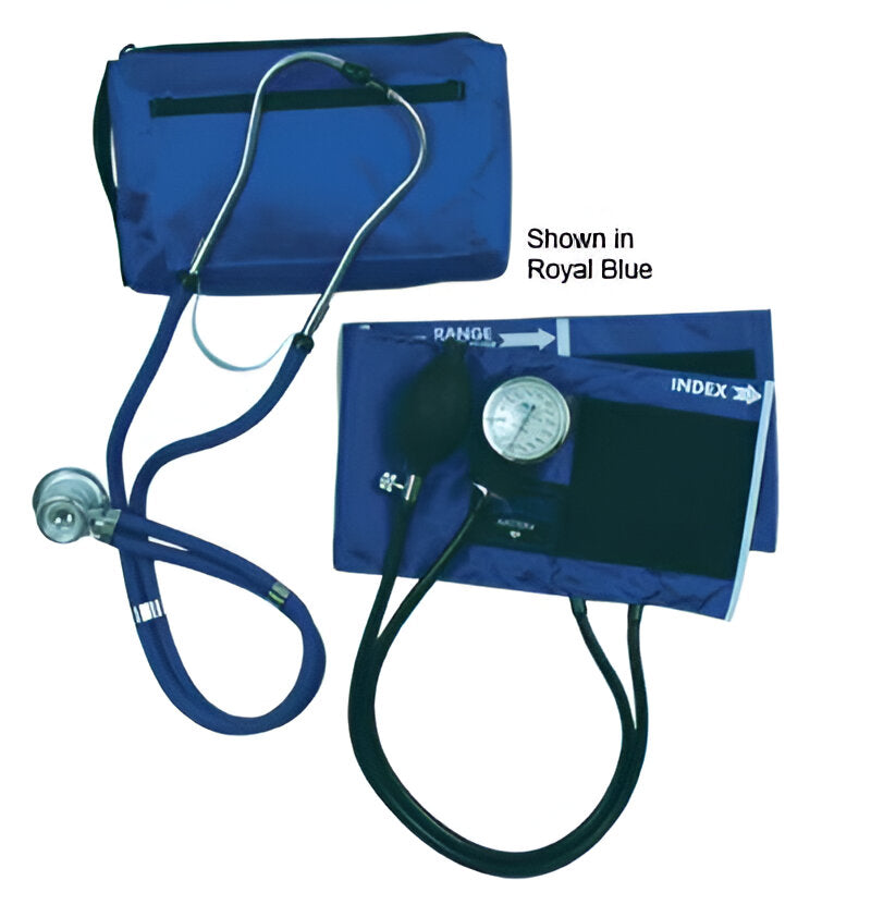 Match Mates Aneroid Kit with Stethoscope – Royal Blue Blood Pressure Set
