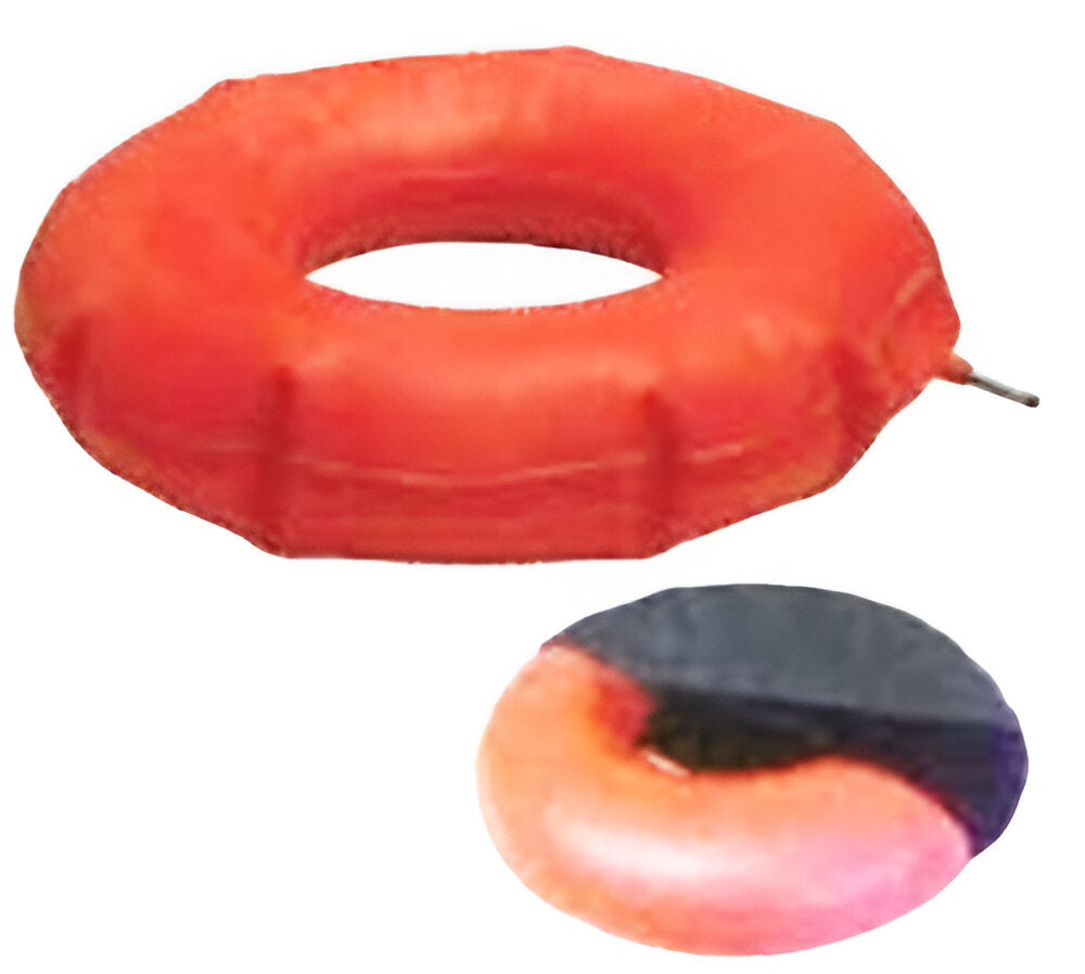Red Rubber Inflatable Ring – Adjustable Pressure Relief Seat Cushion