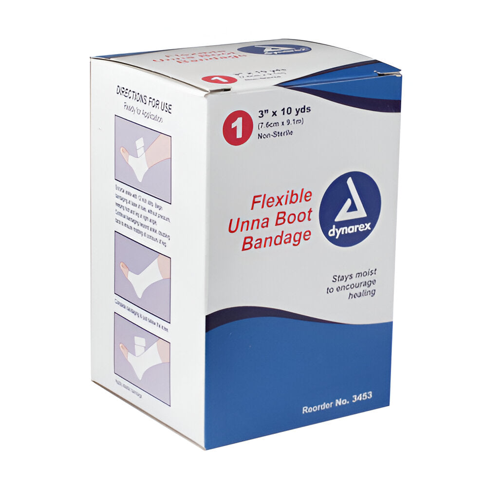 Unna Paste Bandage 3" x 10 Yards – Zinc Oxide Compression Bandage for Venous & Leg Ulcers