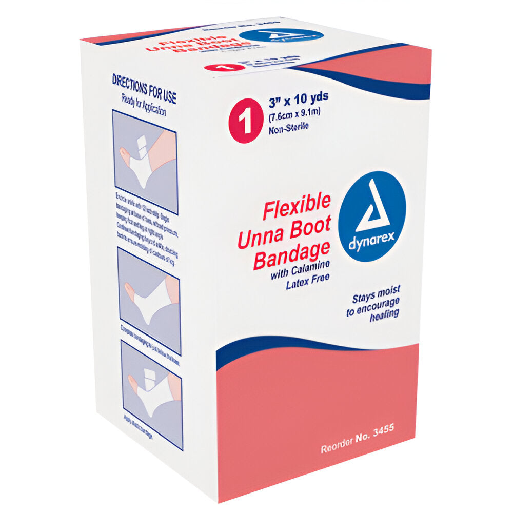 Unna Paste Bandage with Calamine – Non-Elastic Compression Bandage for Venous & Leg Ulcers