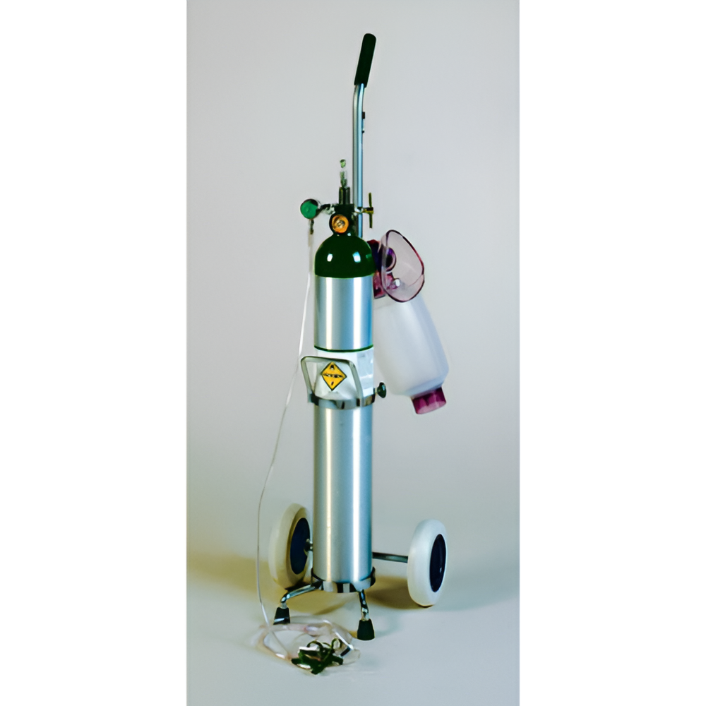 Crash Cart with E-Tank & Resuscitator Bag – Emergency Response