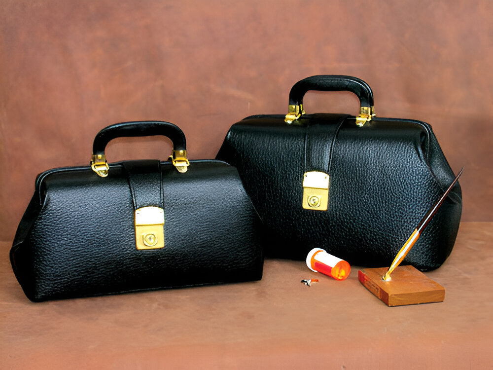 Intern/Student Physician Bag 12" Black – Compact Medical Bag