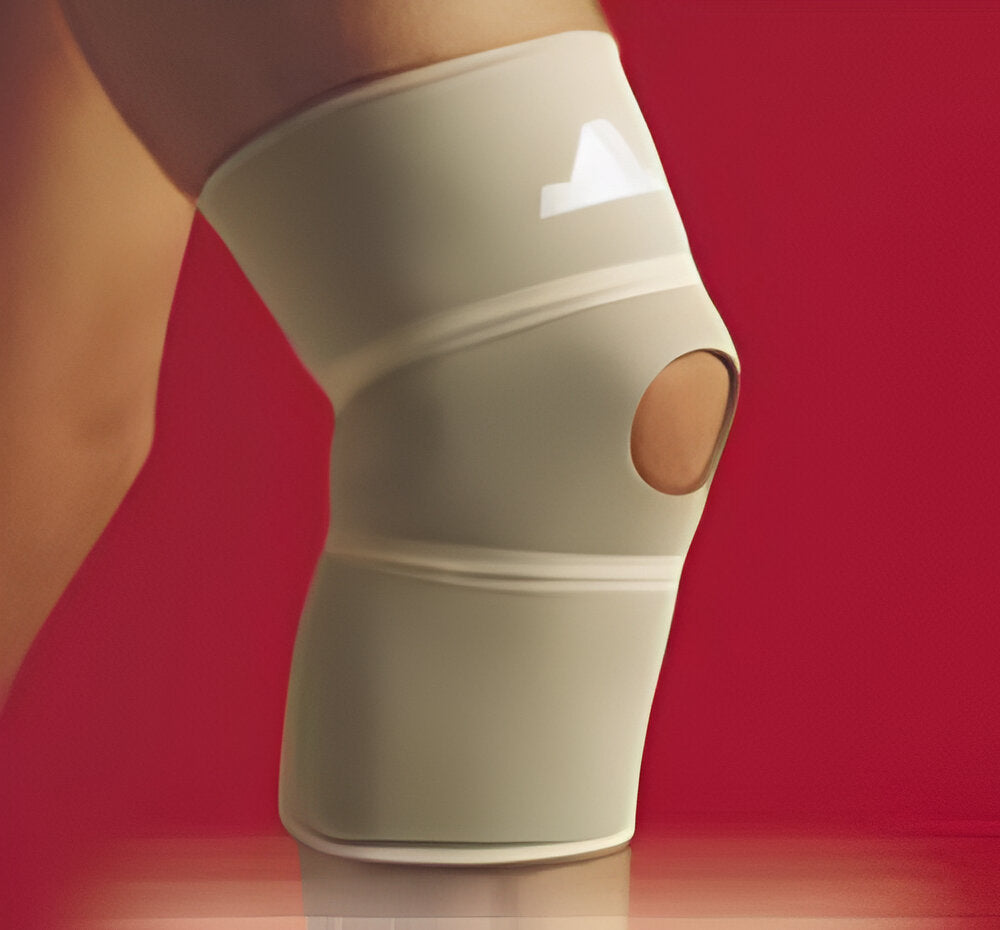 Thermoskin Knee Patella Support – Large Beige, Open Patella & Heat Retention