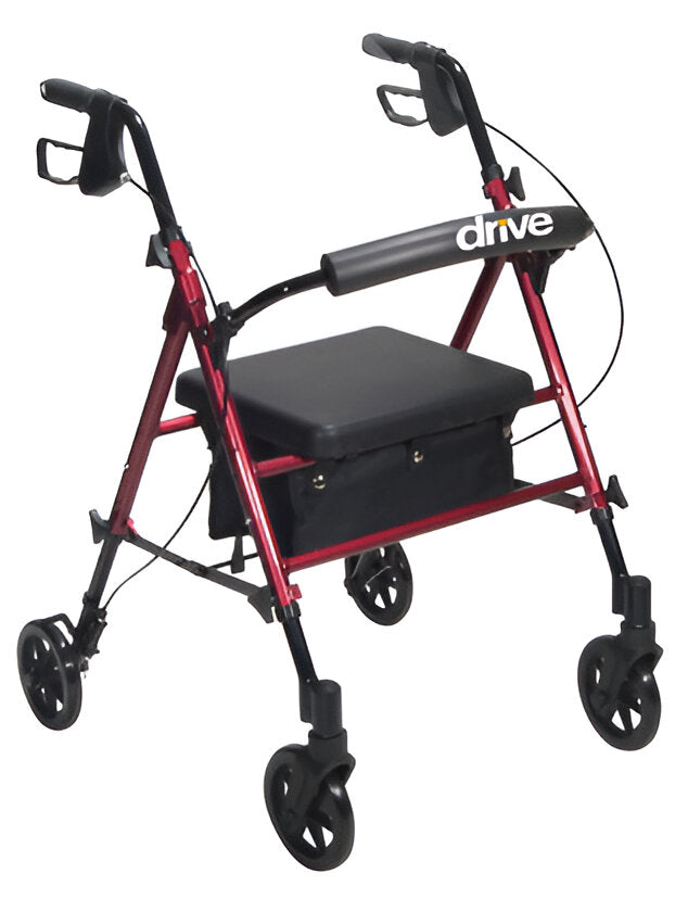 Rollator Aluminum with Adjustable Seat Height – Lightweight Mobility Walker