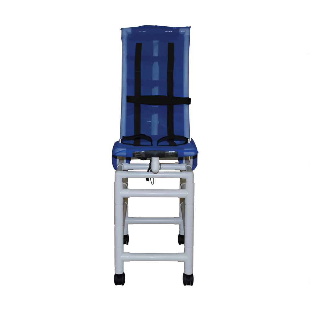 Articulating Small PVC Reclining Bath Chair with Base & Caster