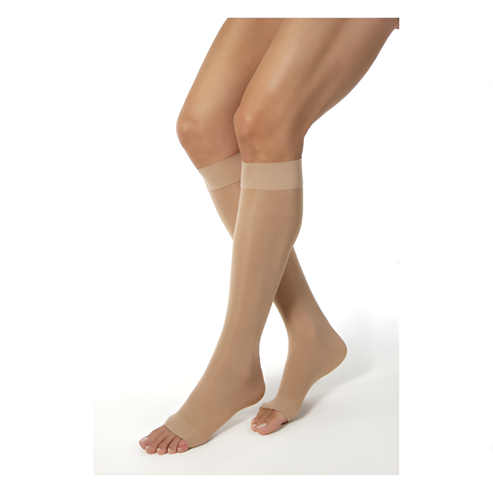 Jobst Ultrasheer 20-30mmHg Knee Open Toe Compression Stockings – Firm Leg Support