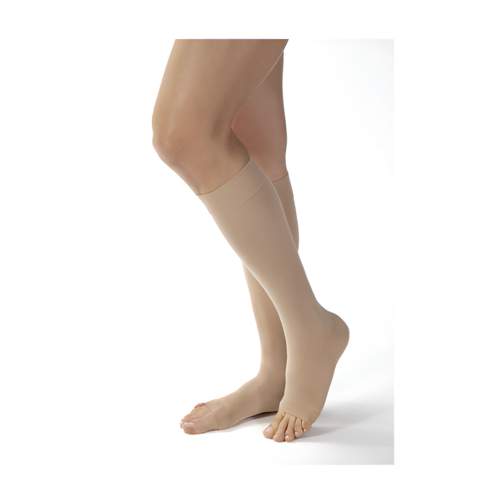 Jobst Opaque 30-40 mmHg Knee-High Beige Compression Stockings