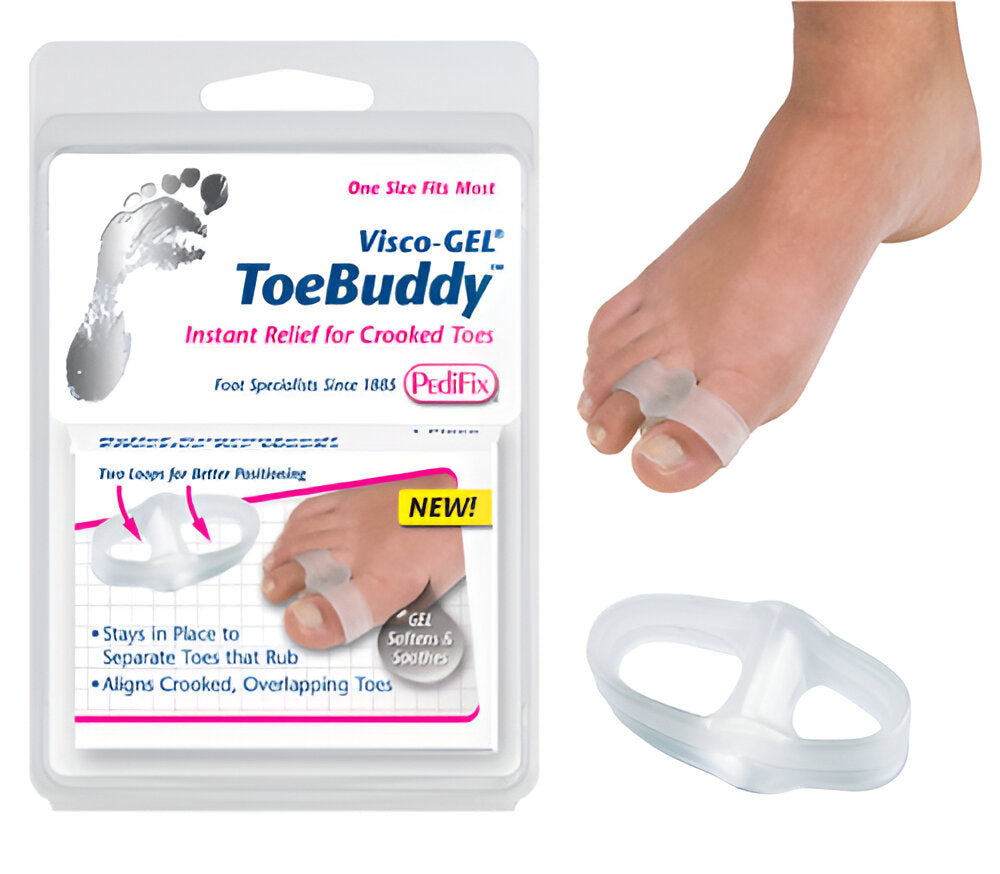 Visco-GEL Toe Buddy – Toe Pain Relief, Bunion & Blister Protection