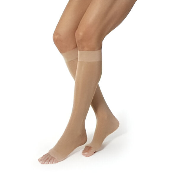Jobst Ultra Sheer Knee High Open Toe 15-20 mmHg – Compression Stockings for Leg Support