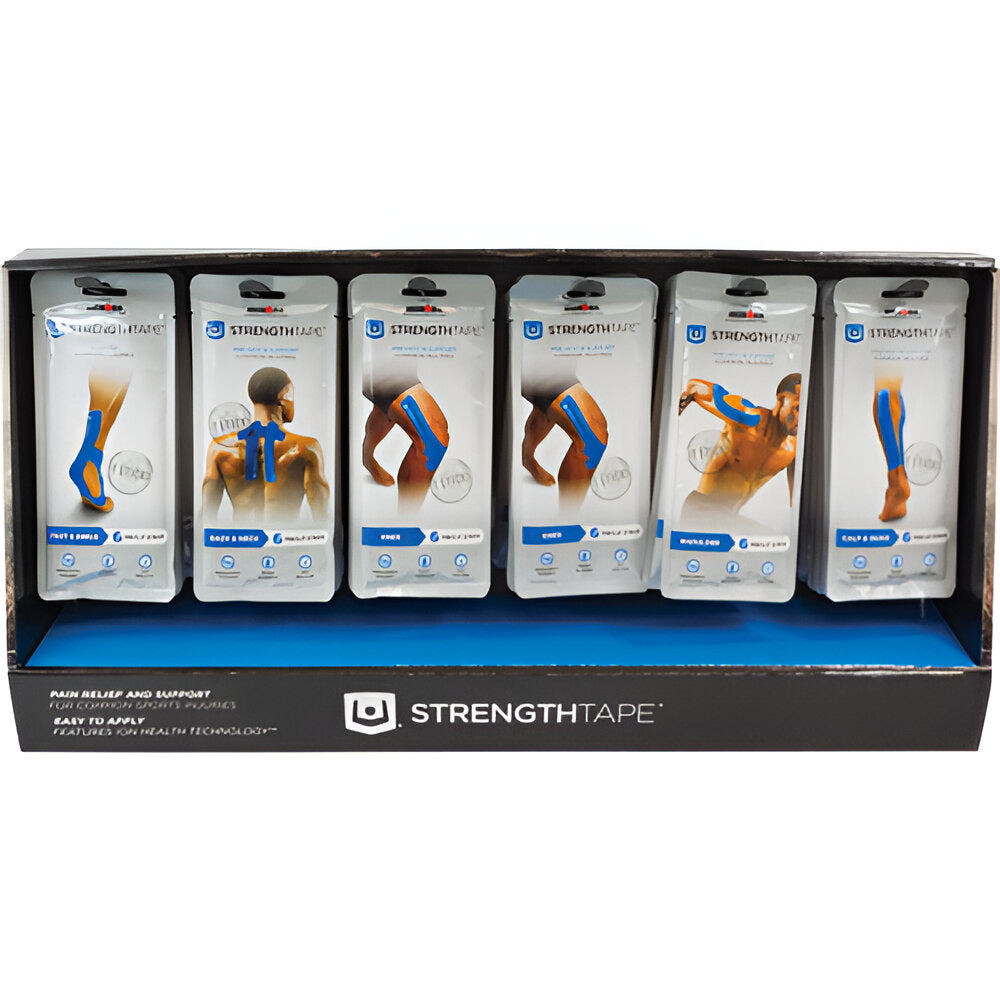 Strength Tape Kinesiology Tape Kit Display 36 pcs – Muscle & Joint Support