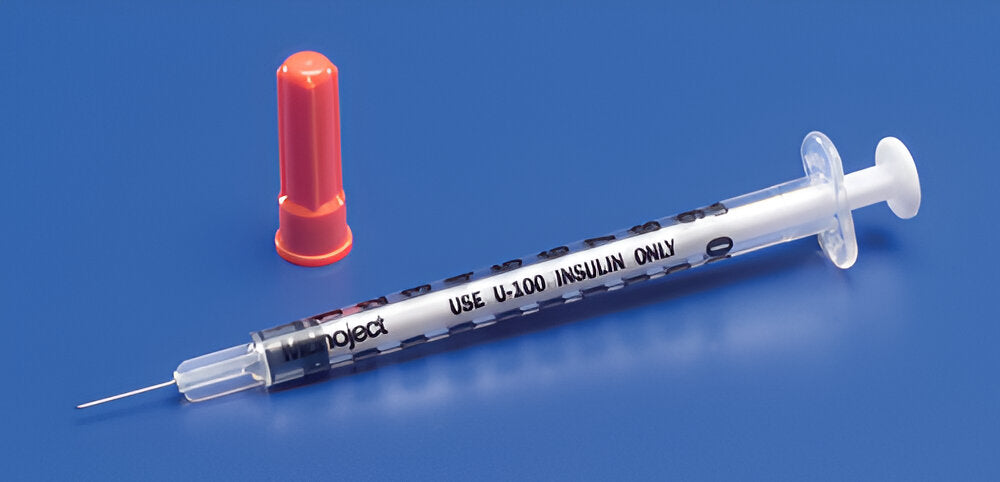 Mono Ject Insulin Syringes 1/2cc – Box of 100