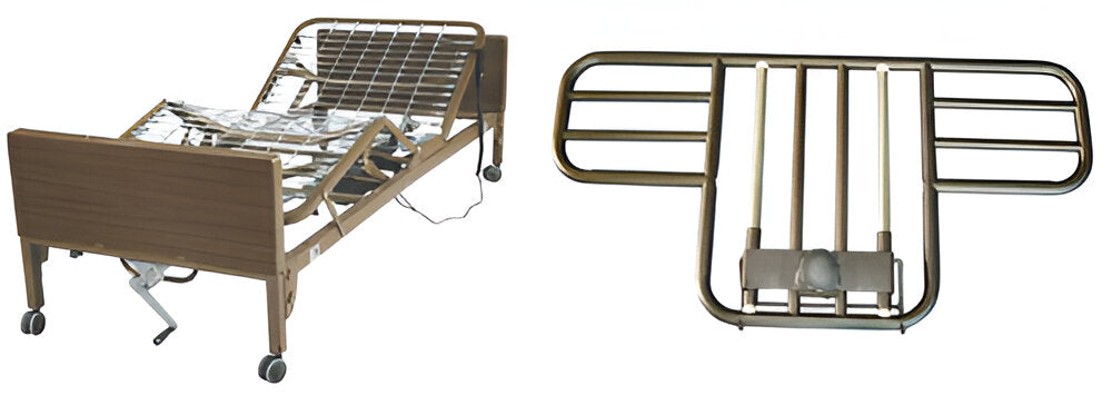 Ultra Light Full Electric Bed with Full Length Side Rails – Homecare