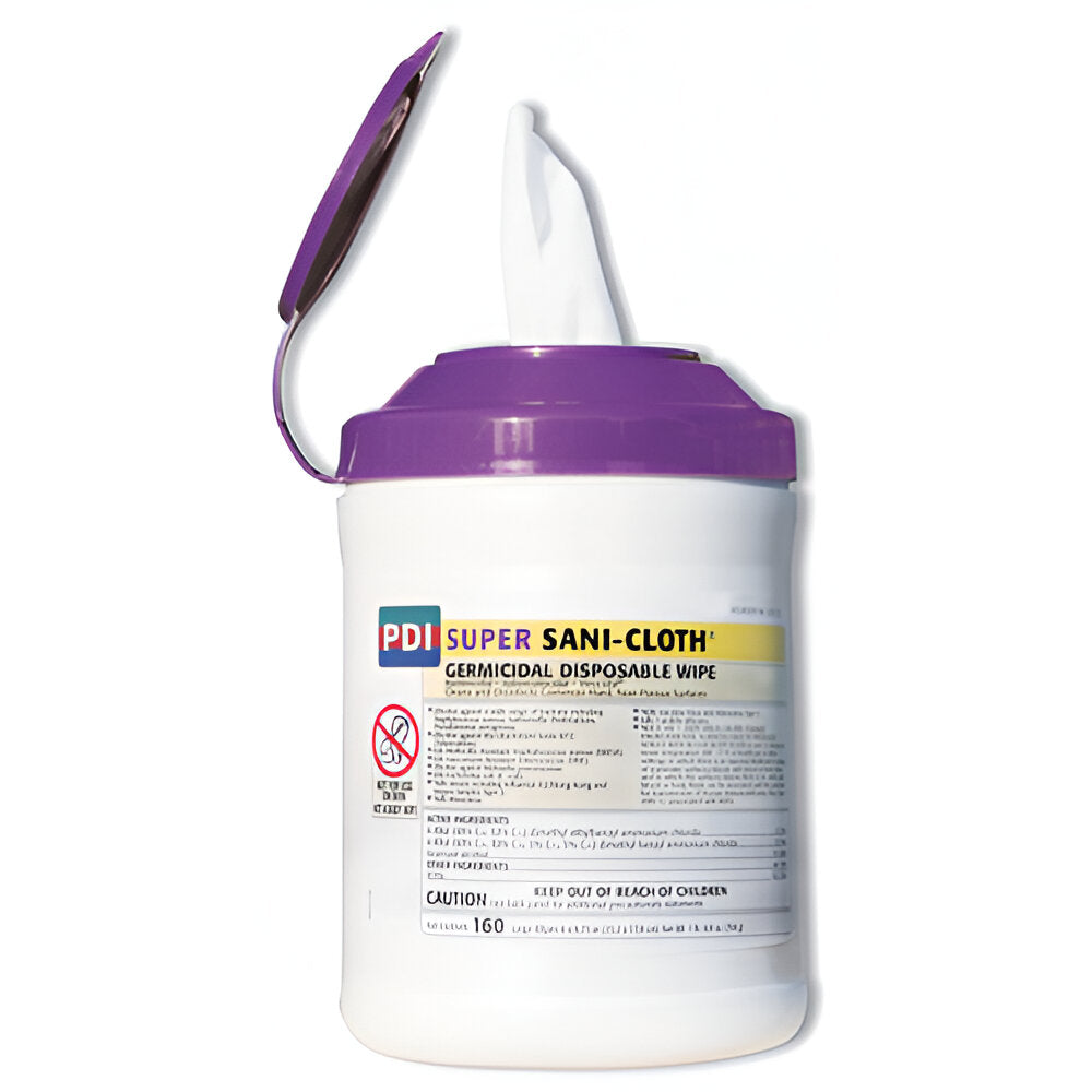 Sani Cloth Wipes 6" x 6.75" – Disinfecting Tub of 160 for Healthcare