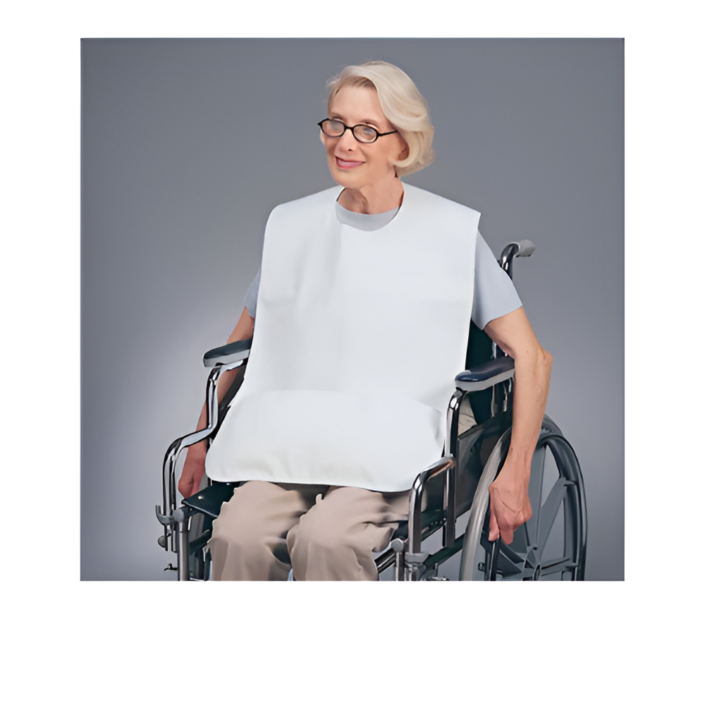 Vinyl Bib With Pocket – Waterproof Meal Protection for Adults