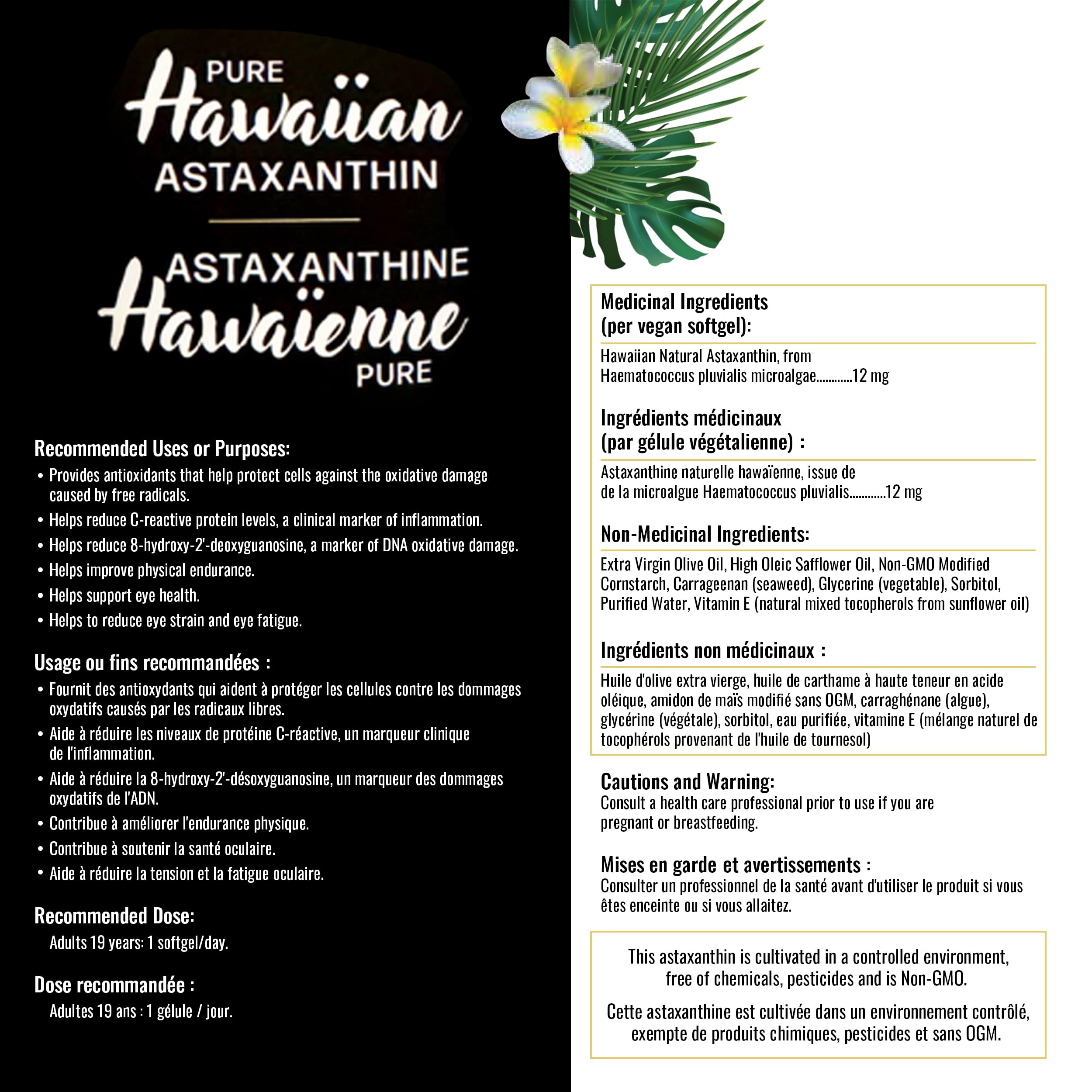 Gandalf - Hawaiian Astaxanthin 12mg, 30 Vcaps