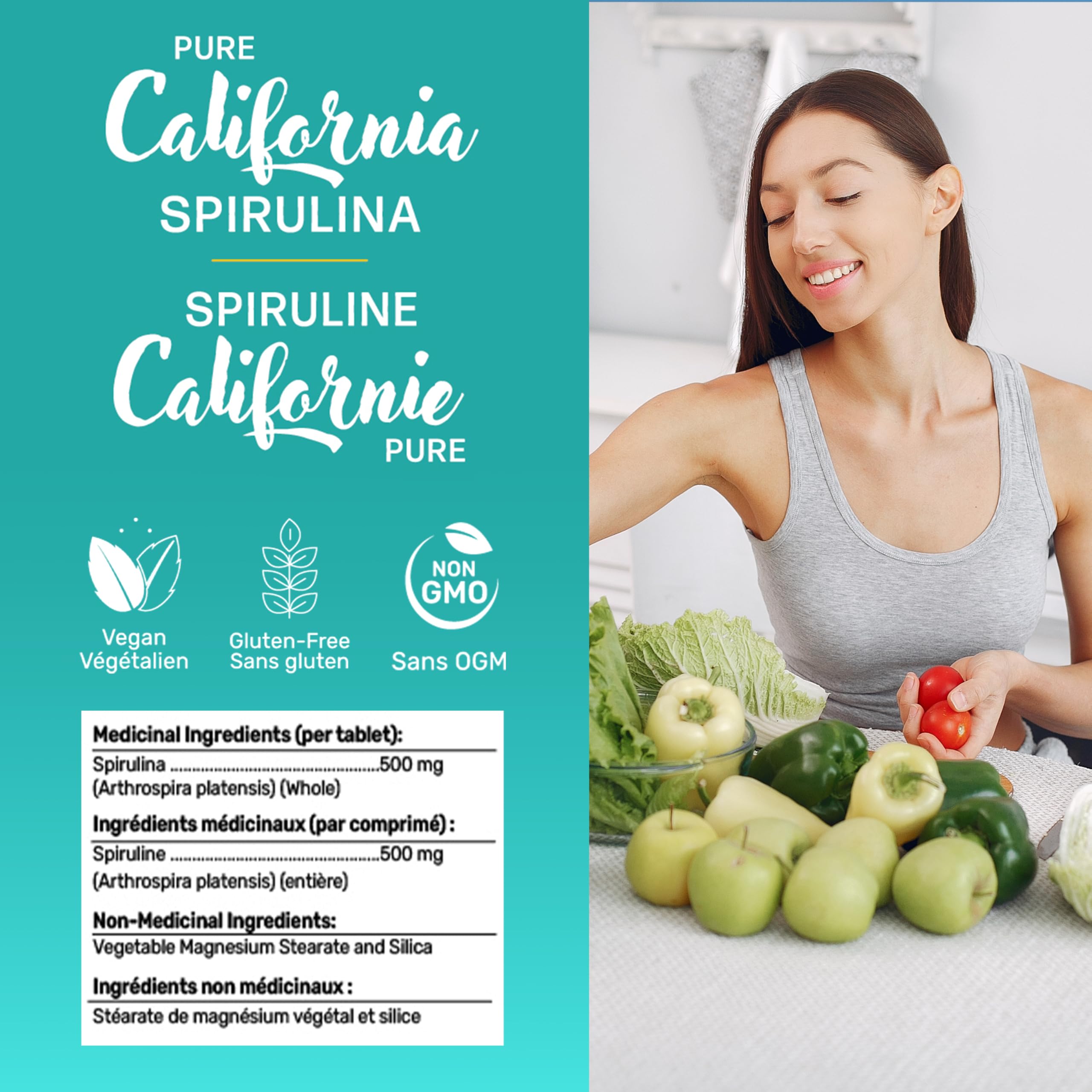 Gandalf - California Spirulina 500mg, 150 tabs - Gandalf