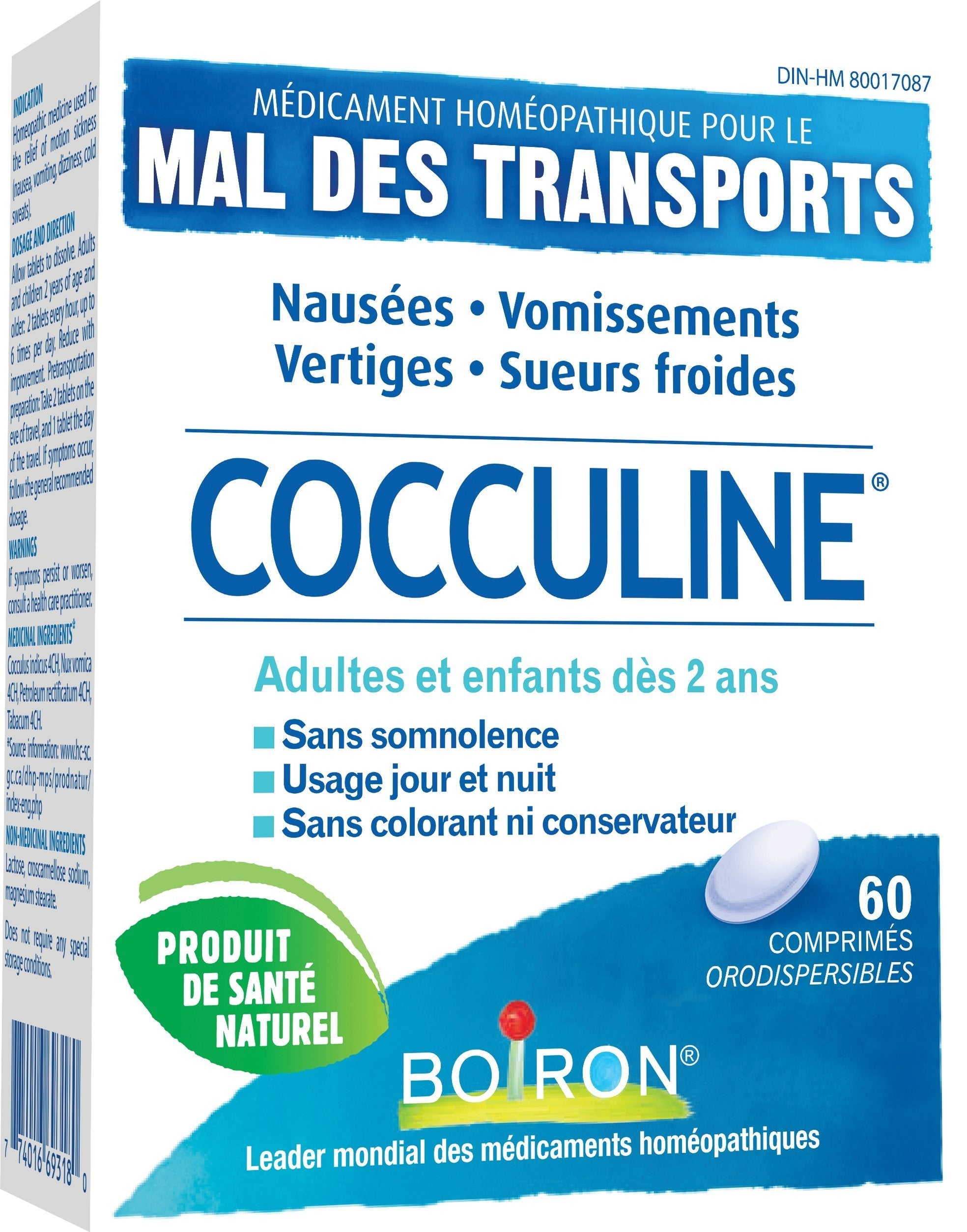 Boiron - Cocculine, Motion Sickness (60tab 60)