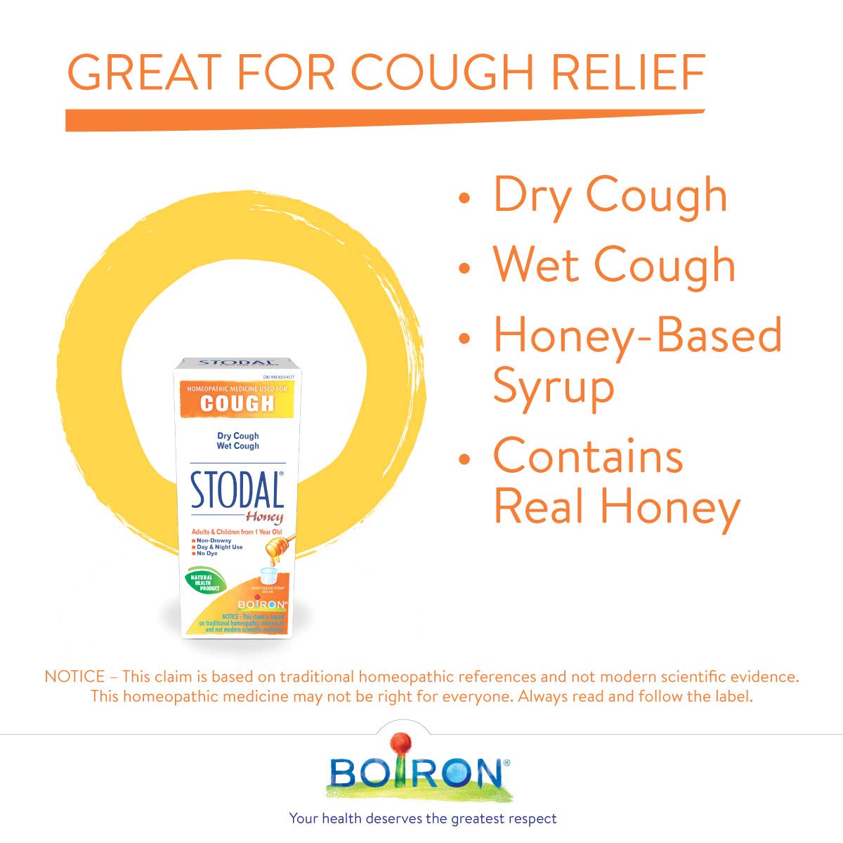 Boiron - Stodal Adults Hny Cough Syrup (200ml 12)