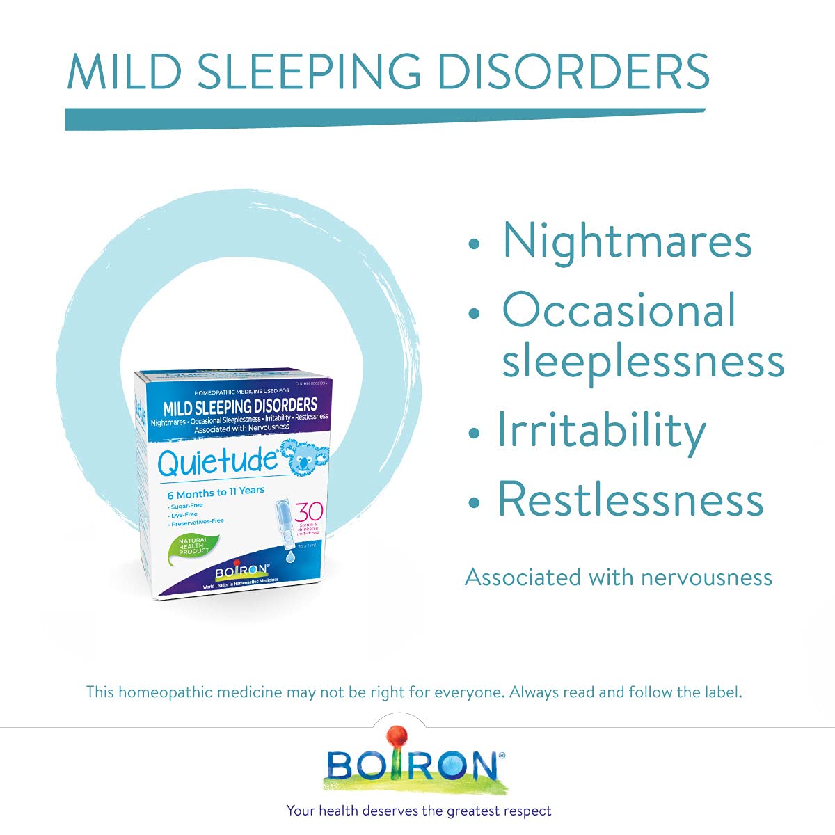 Boiron - Quietude 30dose, Restlessness (30pk 36)