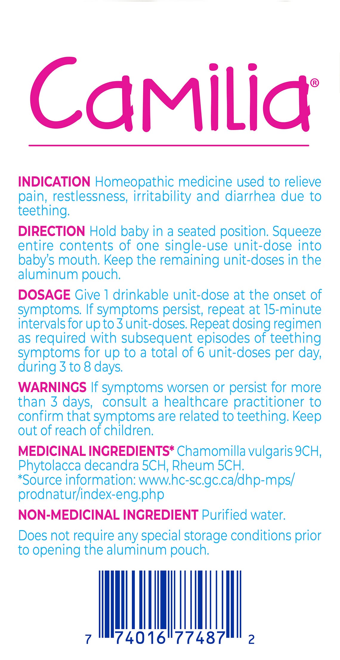 Boiron - Camilia Baby Teething (1ml 15)