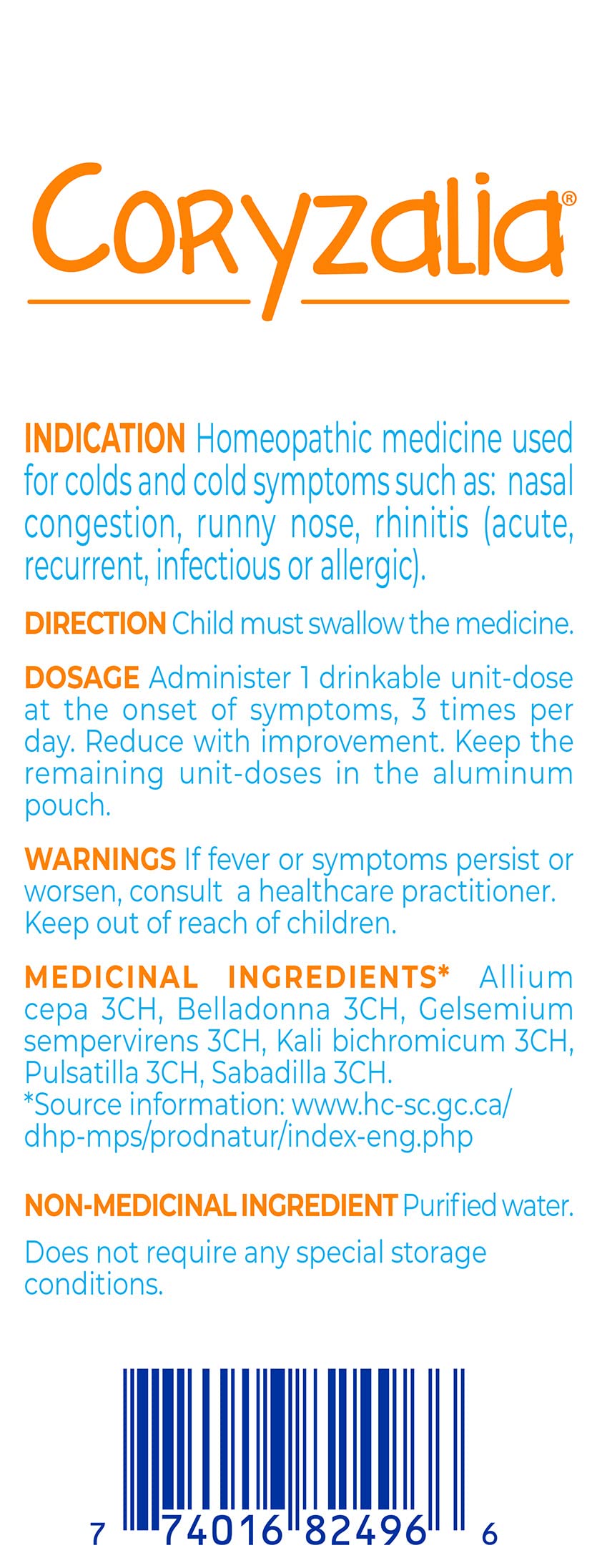 Boiron - Coryzalia Cold (15pk 15)