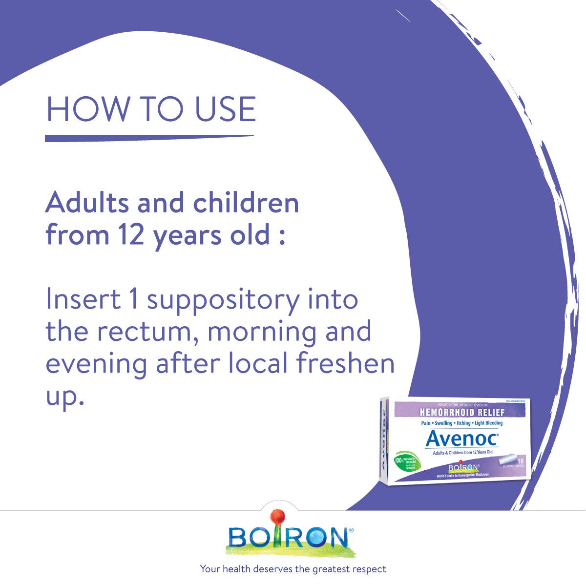 Boiron - Avenoc Suppositories Hemorrhoids (10ct 35)