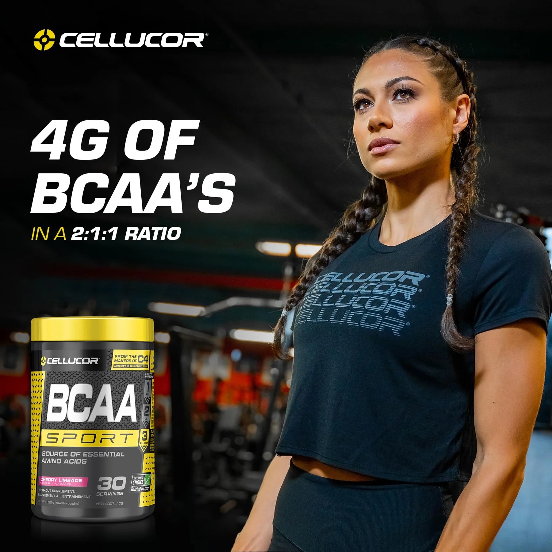 C4 - BCAA Sport Cherry Limeade 30s (345g 4)