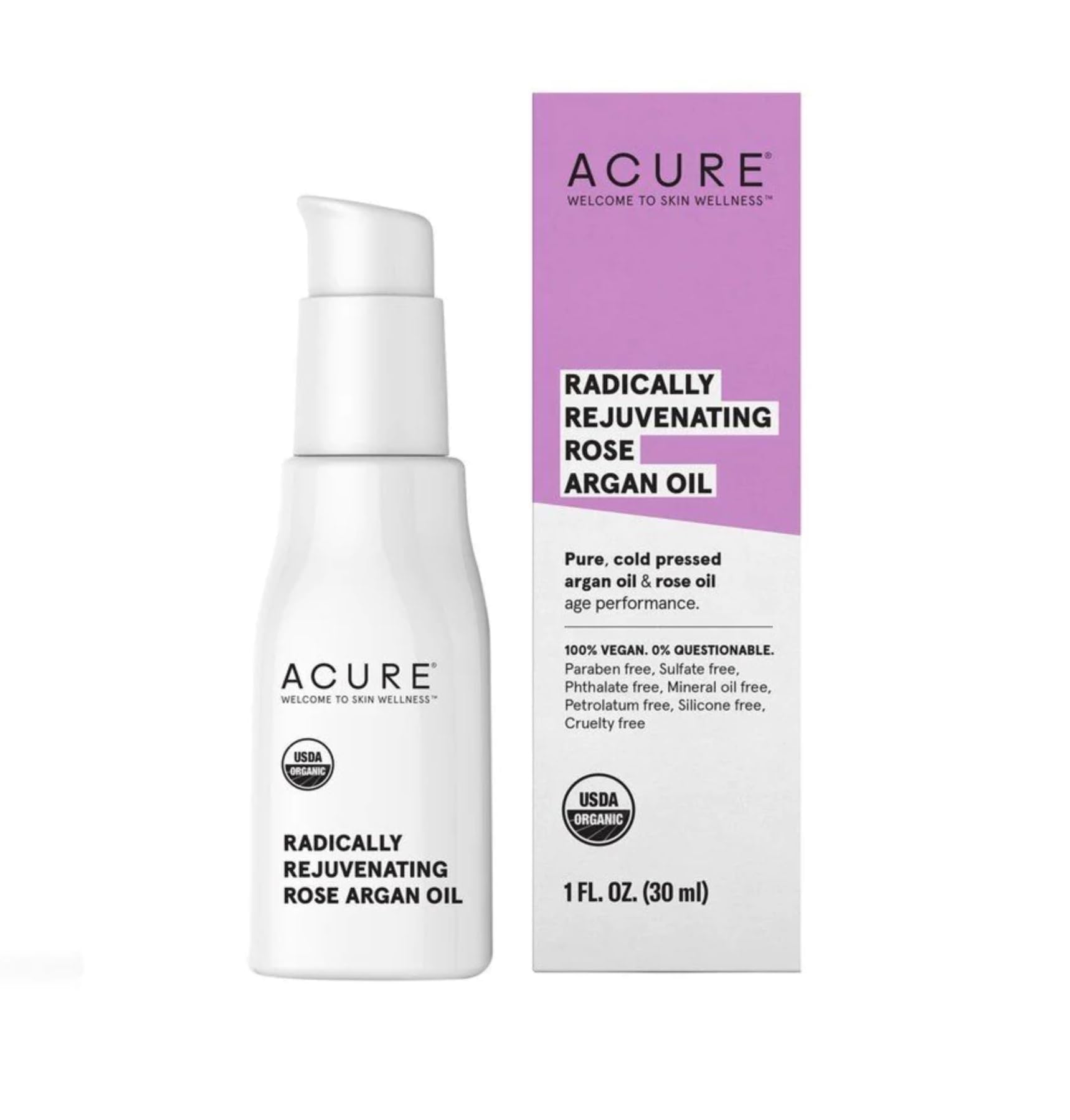 Acure - Rejuvenating Rose Argan Oil (30ml 12)