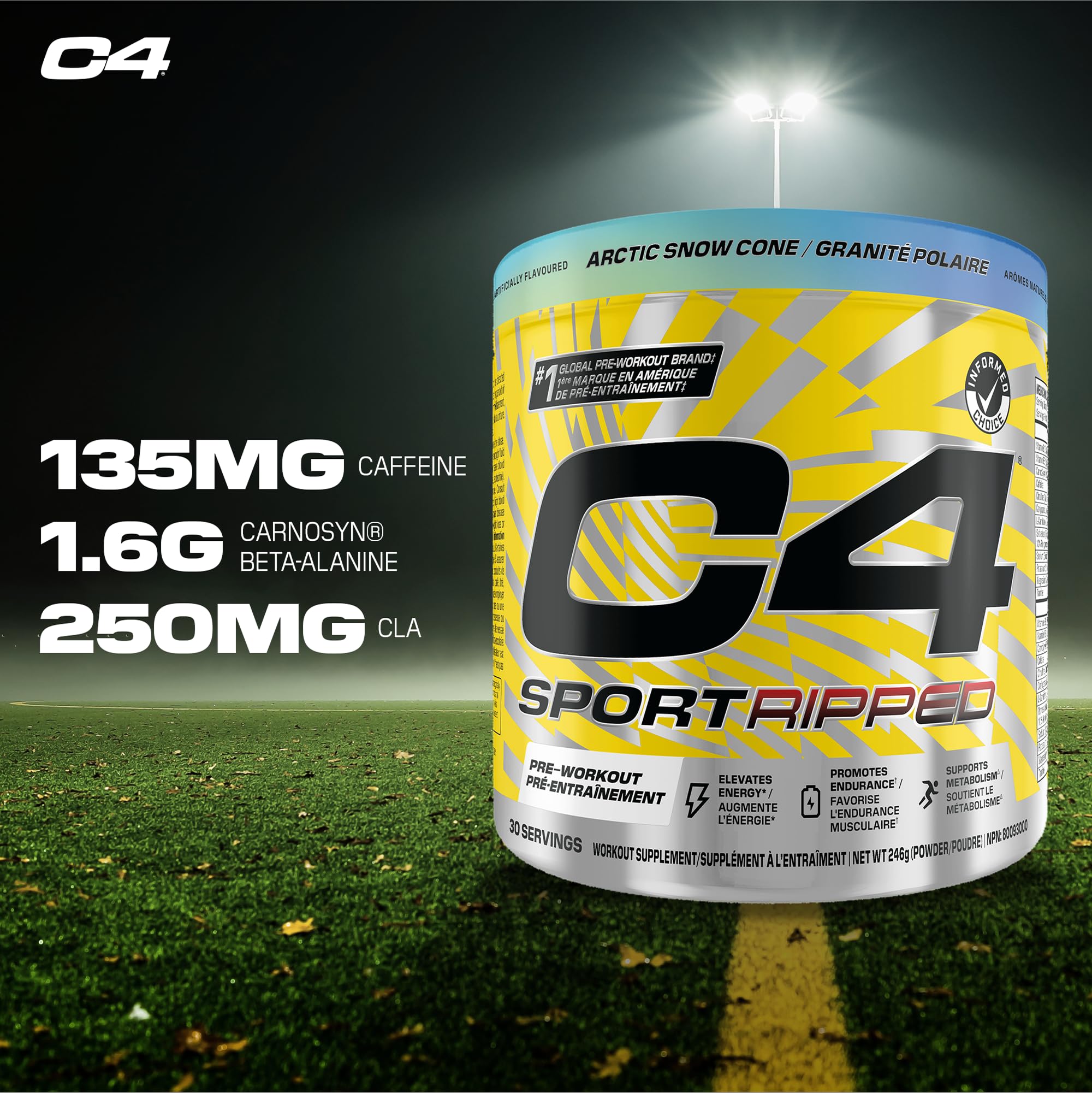 C4 - Sport Ripped Arctic Snow Cone 30s (246g 12)