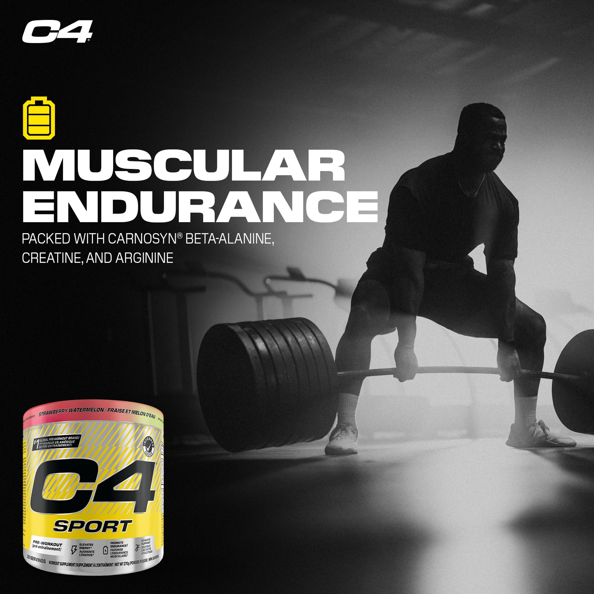 C4 - Sport Strawberry Watermelon 30s (270g 12)