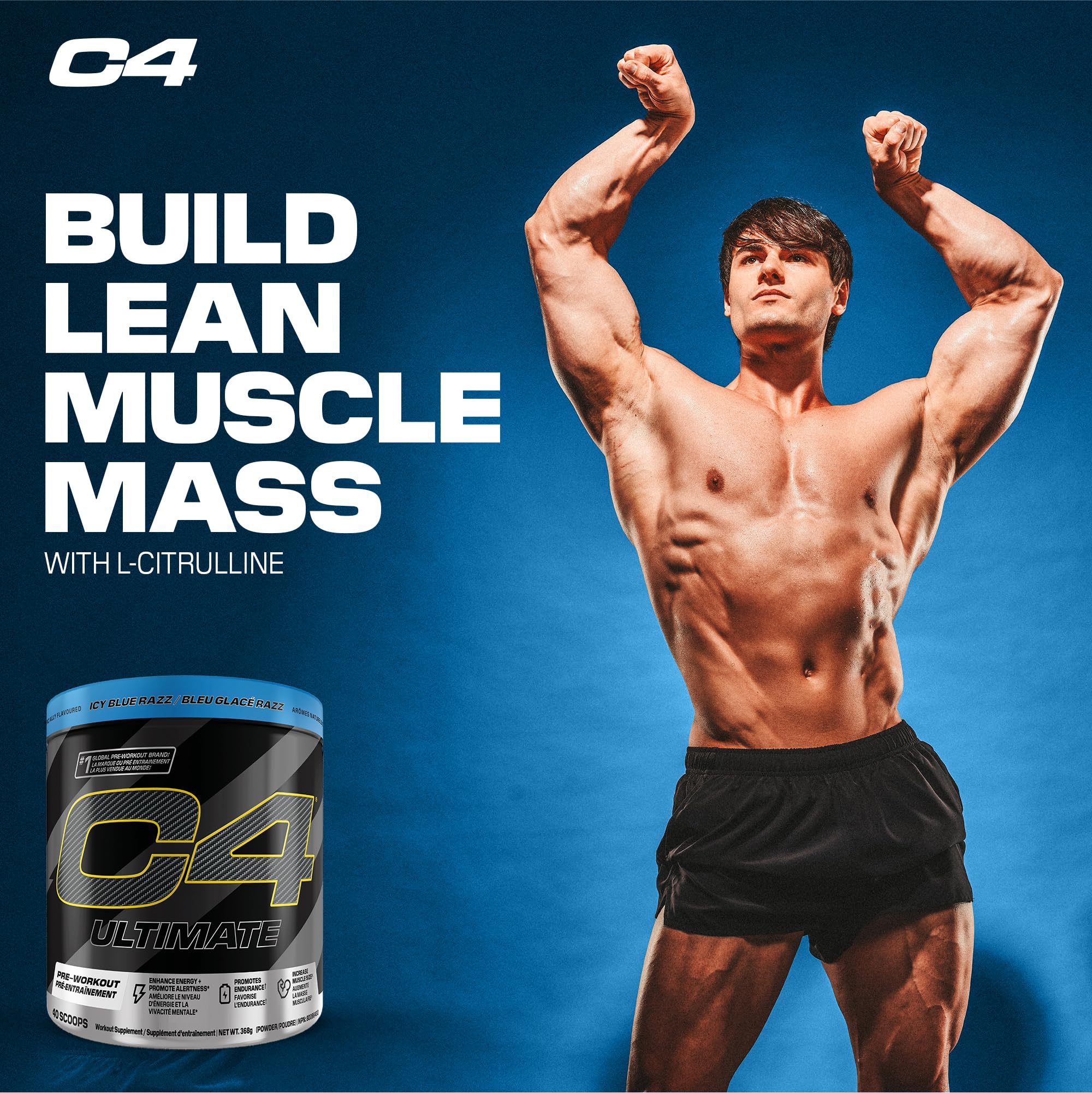 C4 - Ultimate Icy Blue Razz 20s (368g 12)