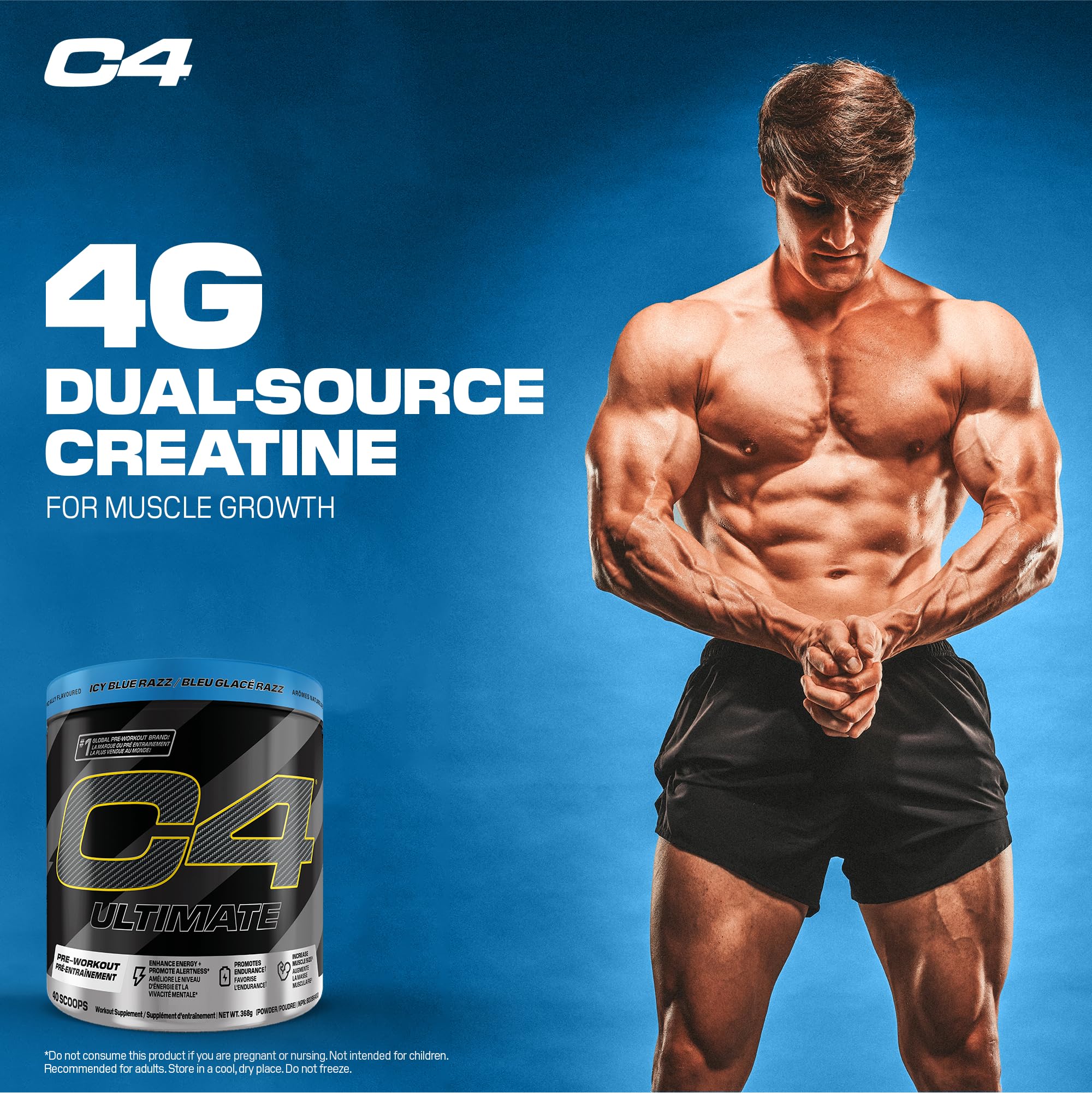 C4 - Ultimate Icy Blue Razz 20s (368g 12)