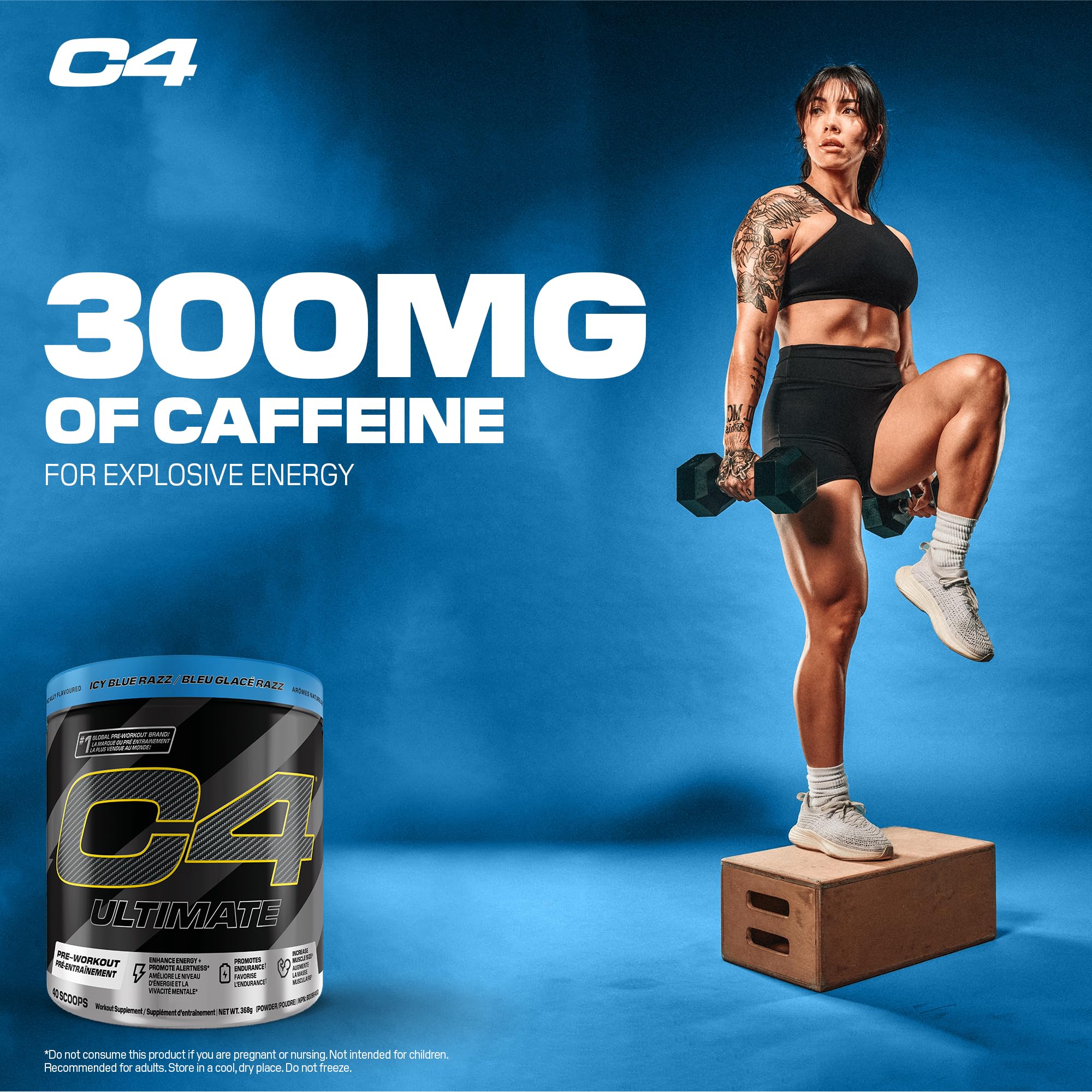 C4 - Ultimate Icy Blue Razz 20s (368g 12)