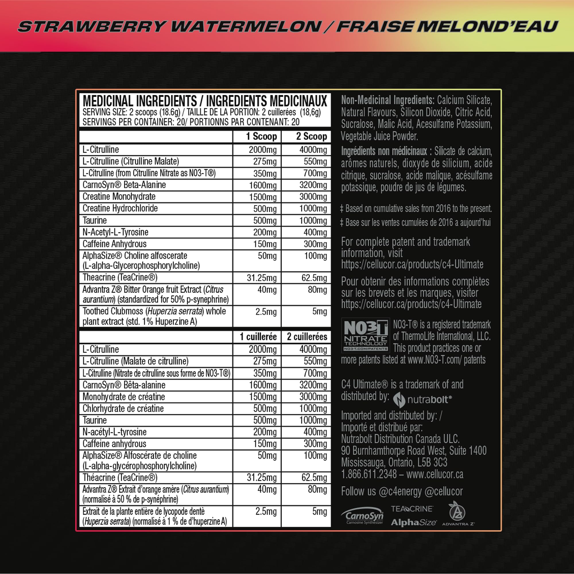 C4 - Ultimate Strawberry Watermelon 20s (372g 12)