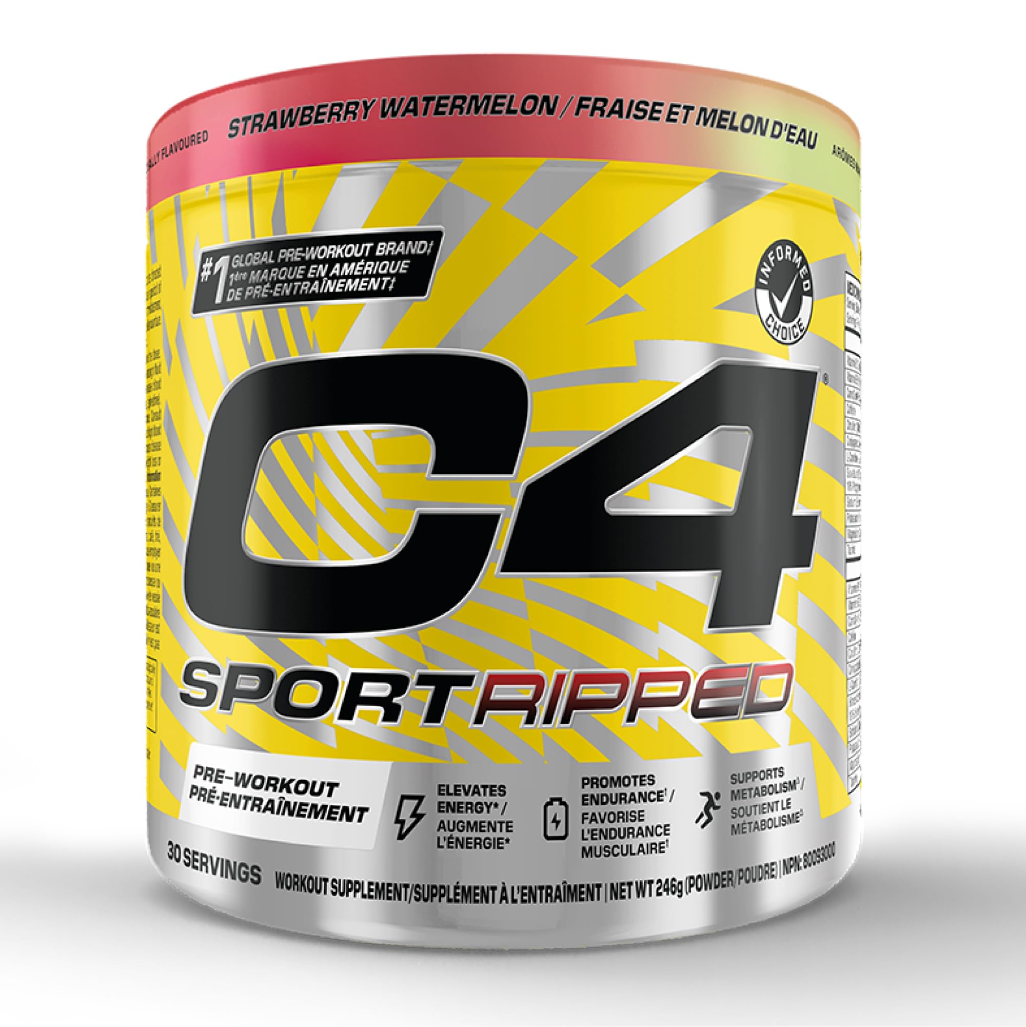 C4 - Sport Ripped Strawberry WM 30s (246g 12)