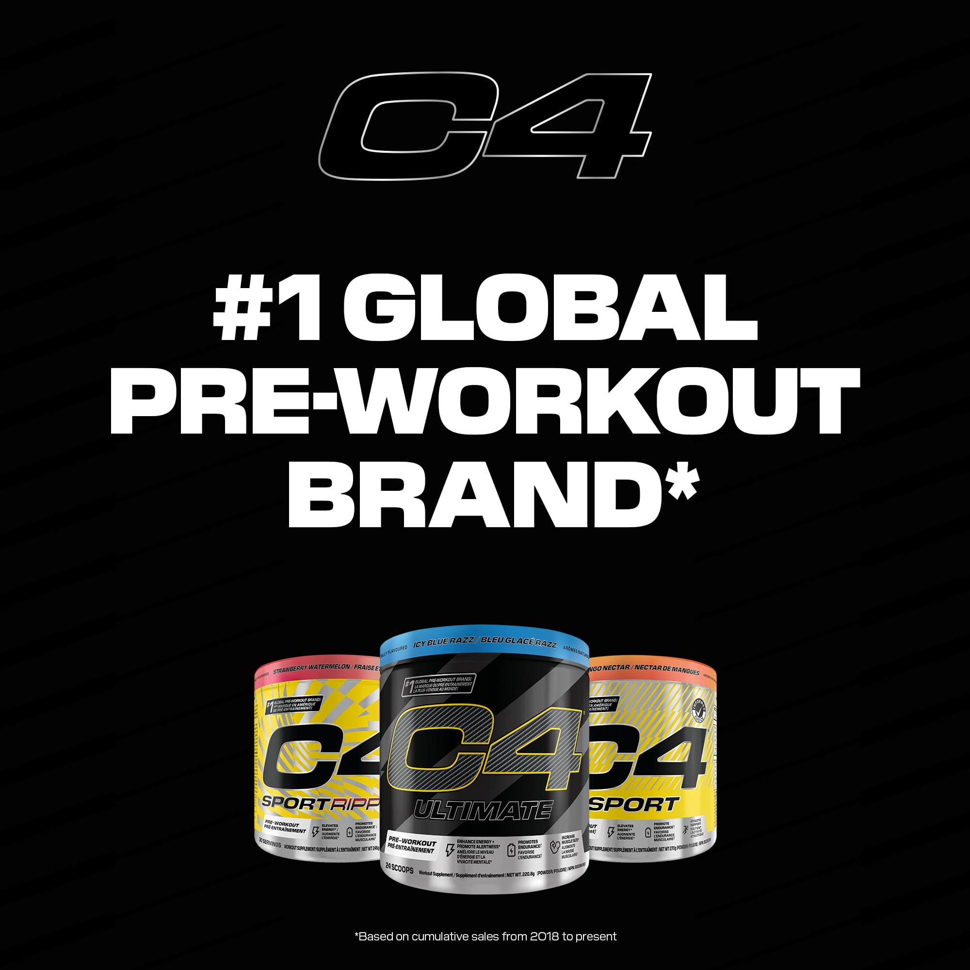 C4 - Original Icy Blue Razz 30s (195g 12)