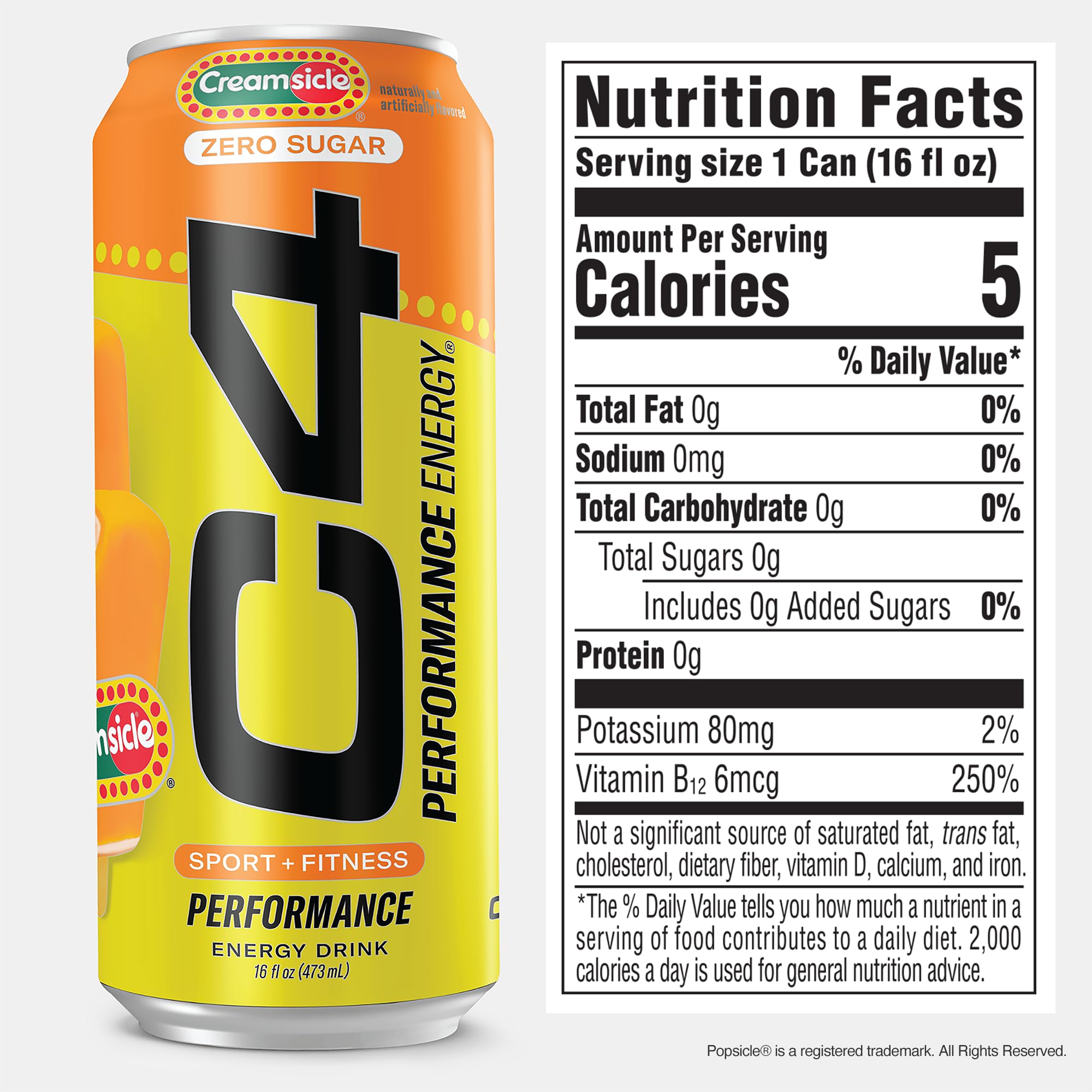 C4 - Performance Energy Creamsicle (12 x 473ml 12)