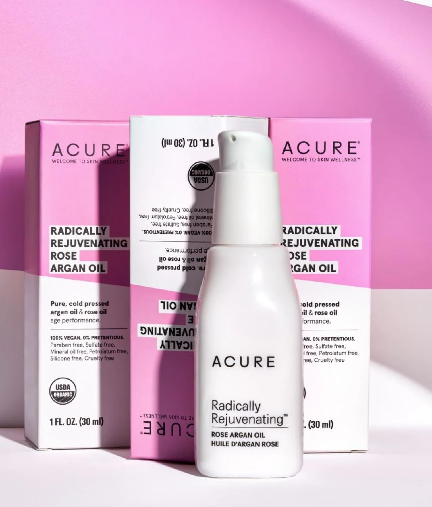 Acure Argan Oil – Vegan & Cruelty-Free Skin & Hair Nourishing Oil with Vitamin E, 30ML