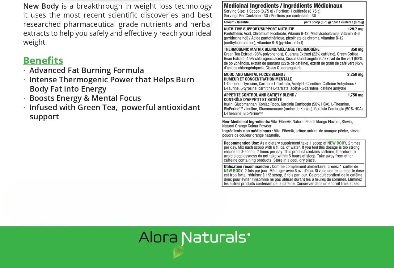 Alora Naturals - New Body - Natural Peach Mango (262.5g 12)