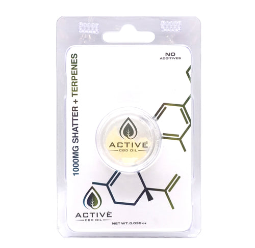 CBD Active Shatter + Terpenes - 1gram - Free Shipping