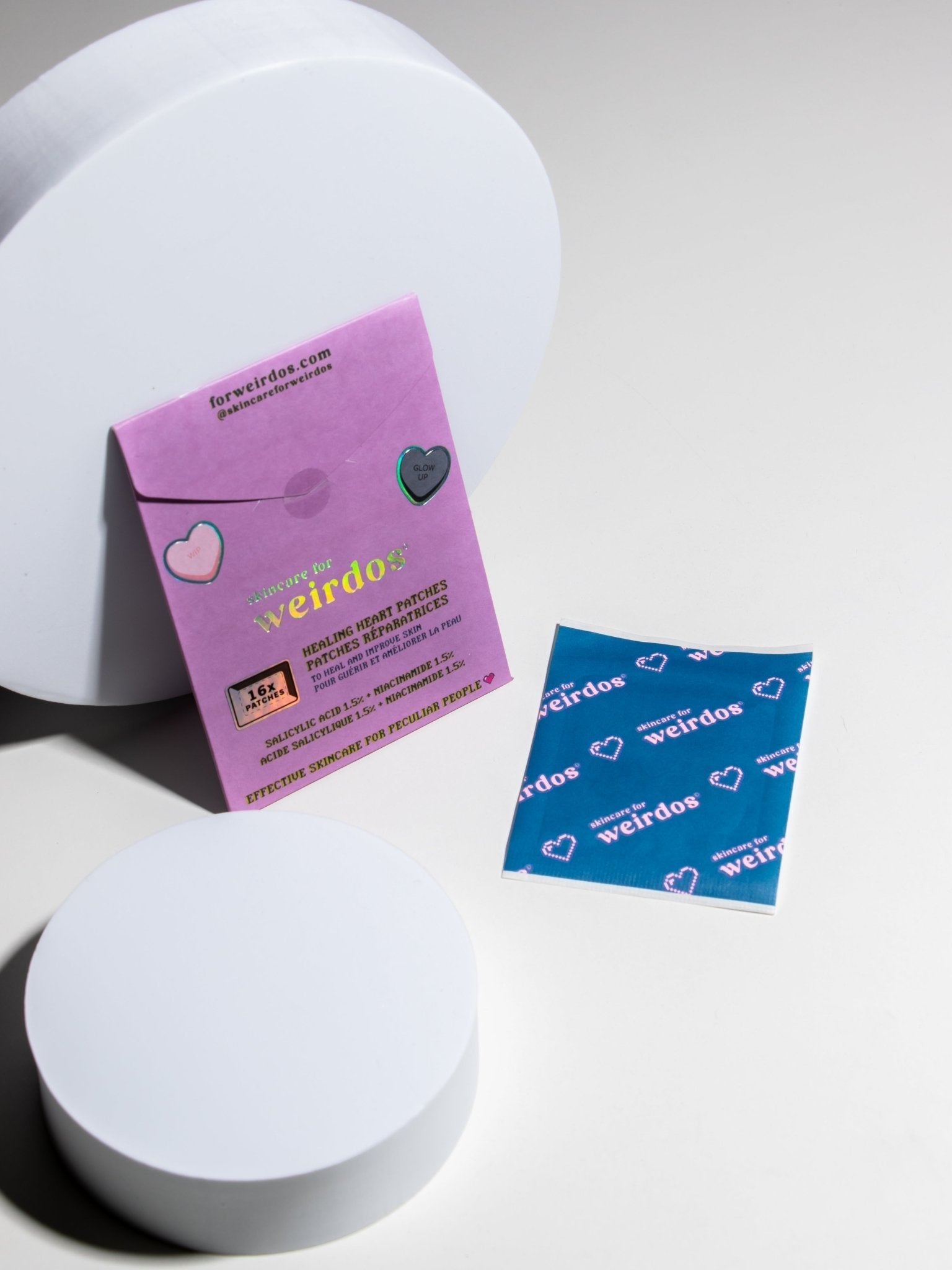 16 Healing Heart Pimple Patches – Salicylic Acid & Niacinamide Hydrocolloid Acne Patches
