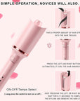 Follexmoe Automatic Hair Curler Professional Anti Tangle Automatic Hair Curler