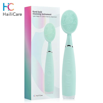 Facial Cleanser USB Rechargeable Brush Silicone Waterproof Brush Washing Brush Skin Massager