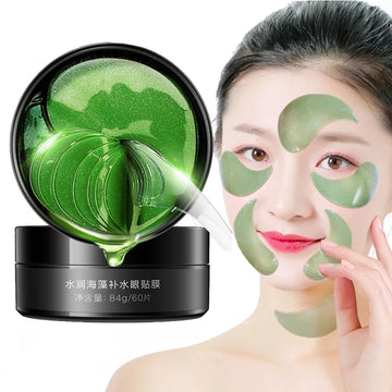 Seaweed Hyaluronic Acid Eye Mask Natural Remove Dark Circles Eye Wrinkle Care 60 Pieces