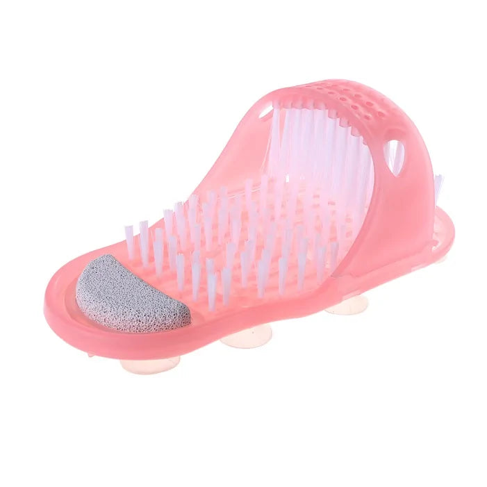 Plastic Bath Shower Feet Massage Slippers Bath Shoes Brush